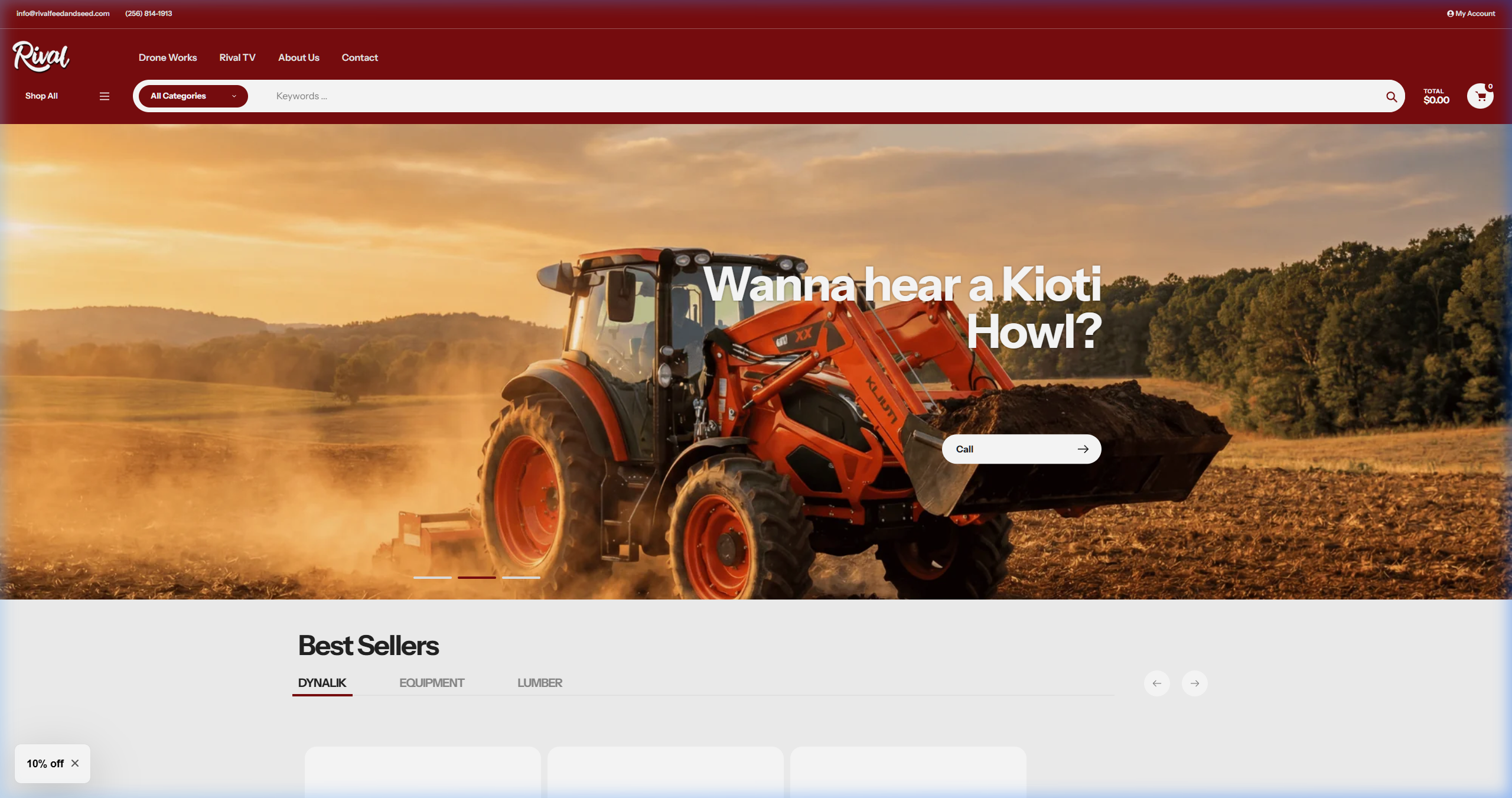 Rival Feed & Seed — E-Commerce Store — hero